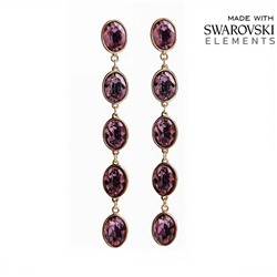 Серьги с кристаллами Swarovski