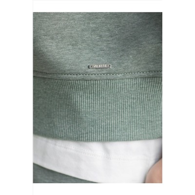 Свитшот свободный из петельчатого футера двухнитки с эластаном VILATTE, 1228122