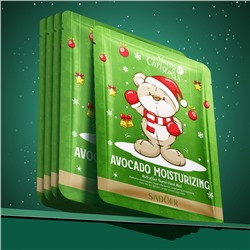 Тканевая маска для лица с экстрактом авокадо МЕДВЕЖОНОК Sadoer