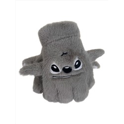 Тёплые подростковые перчатки, цвет серый