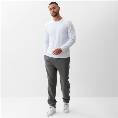 Лонгслив мужской MINAKU: Basic line MAN, размер 50, белый