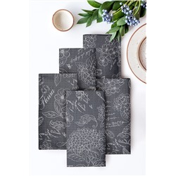 Комплект вафельных полотенец 45х60 (5 шт.) "Mia Cara" рис 30284-10 Жозефина