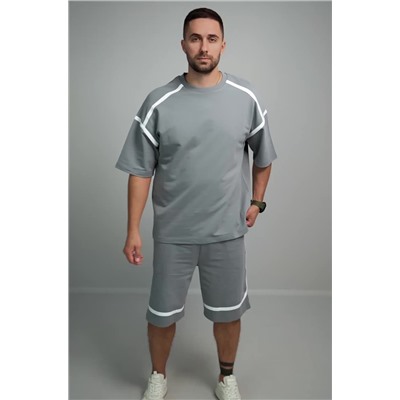 Мужской костюм оверсайз из футера двухнитки Happyfox