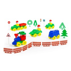 321528 Полесье Конструктор "Юный путешественник" (64 элемента) (в пакете)