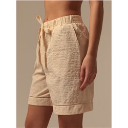 Шорты домашние женские SL Home Basic, бежевые, размер L