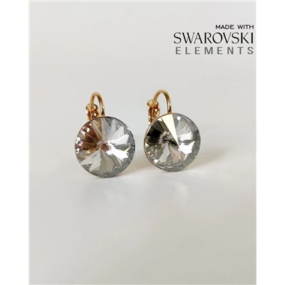 Серьги с кристаллами Swarovski
