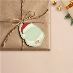 Шильдик новогодний на подарок «Крутой Дед Мороз», 5×7.5 см