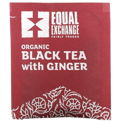Equal Exchange, Organic Black Tea with Ginger, 20 Tea Bags, 1.41 oz (40 g)