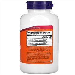 Now Foods, ниацин, не вызывающий приливов, двойная сила, 500 мг, 180 растительных капсул