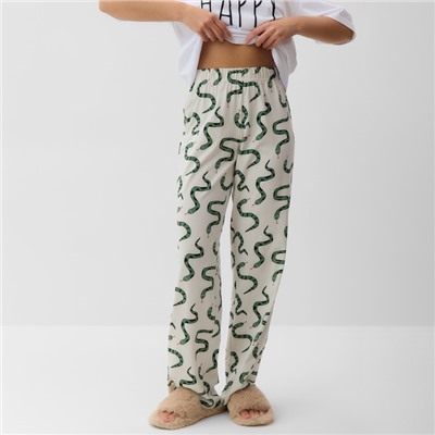 Пижама новогодняя женская (футболка и брюки) KAFTAN «Змеи» размер 40-42