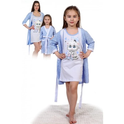 Пеньюар Аистенок детский (Голубой)