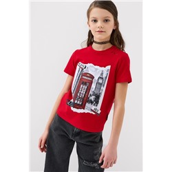 Фуфайка трикотажная для девочек (футболка) PLAYTODAY, 1239826