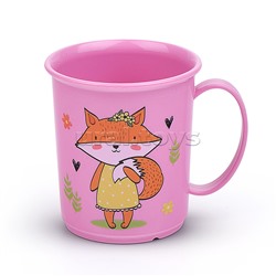 Кружка детская с декором 0,18л. (розовый)