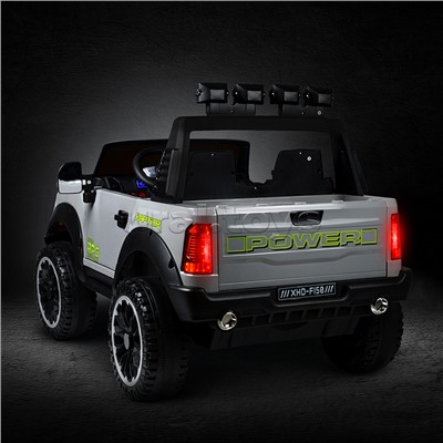 Электромобиль "Мощность скорости" на аккумуляторе, с р/у управлением, в коробке (серый)