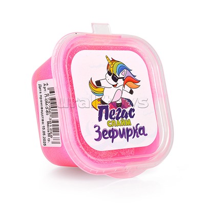 Слайм Зефирка, 50 гр., два цвета: оранжевый и маджента