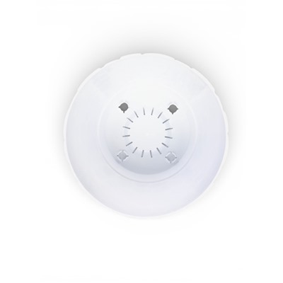 Горшок для цветов с поддоном «Камешки», 5 л, пластиковый, белый