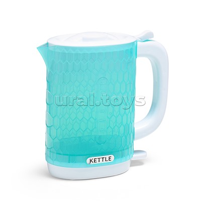 Бытовая техника "Электрический чайник с кружками"в коробке( цвет голубой)