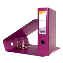 Папка-регистратор 75 мм PVC 2-стор. разборный, темно-сиреневый, с уголками P2PVC-75/Vlt inФОРМАТ