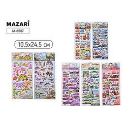 Декоративные наклейки ДЛЯ МАЛЬЧИКОВ 10,5х24,5 см ассорти M-8587 Mazari