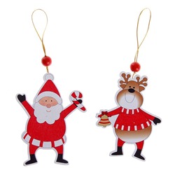 Елочная игрушка «Весёлые друзья», золотая нить, МИКС