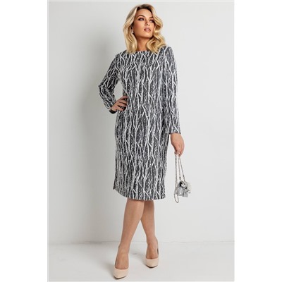 Платье женское  6090/04/Черно-белый