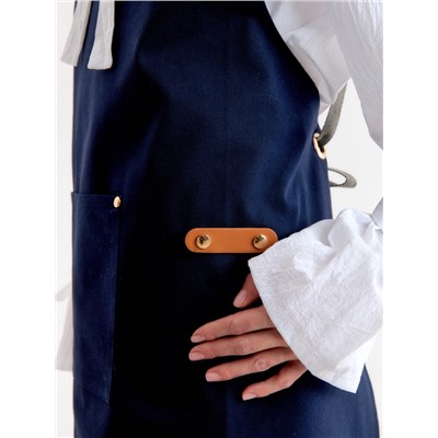 Фартук Этель «Стиль», синий, 70×78 см, 100% хлопок