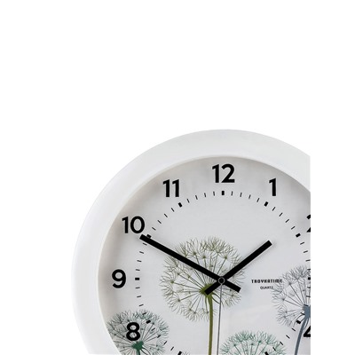 Часы настенные интерьерные «Одуванчик», d=29 см, бесшумные, белые
