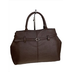 Женская сумка из искусственной кожи, цвет шоколад