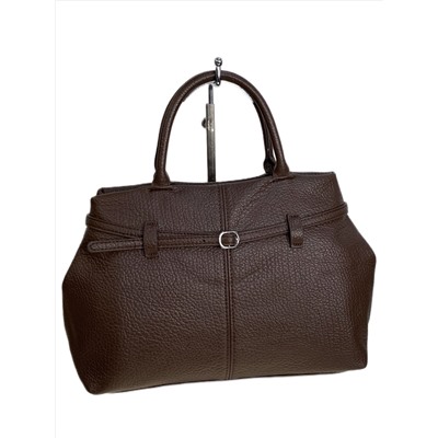 Женская сумка из искусственной кожи, цвет шоколад