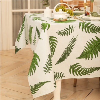 Скатерть «Этель. Папоротник», 144×110±2 см, репс 220 г/м², 100% хлопок