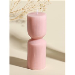 Свеча декоративная «Греция», нежно-персиковая, 6×6×18 см