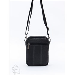 Сумка мужская кожаная 8611S black Fuzhiniao  в Новосибирске