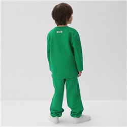 Костюм детский (лонгслив, брюки) KAFTAN Future, размер 34 (122-128 см), зеленый