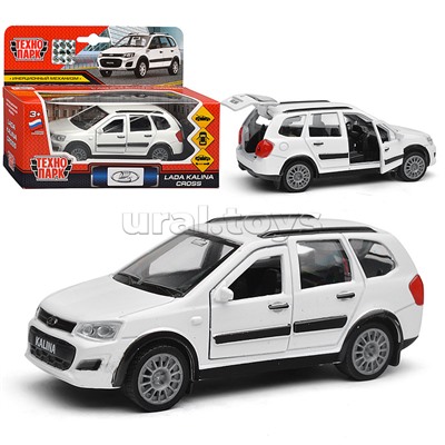 Машина металл LADA Kalina Cross 12 см, (откр. дв, багаж,) инерц., в коробке
