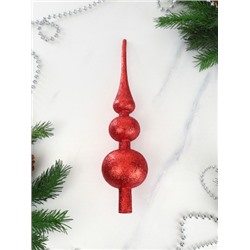 Верхушка на елку Пика 30 см красная / ZAF210137 /уп 100/220/