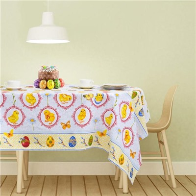 Скатерть «Доляна. Пасха», 145×144 см, 100% хлопок, рогожка, 164 г/м²