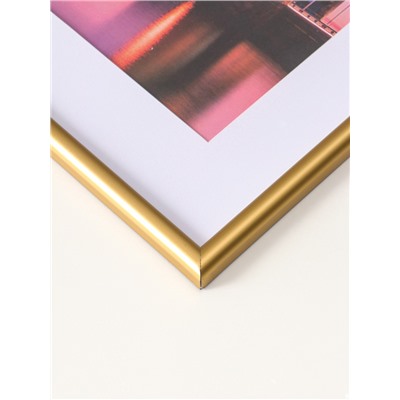 Фоторамка для фото 30×40 см, с паспарту 21×30 см, Vivo, золото