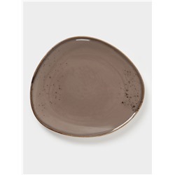 Блюдо для подачи Magistro «Церера», 18×15.6 см, фарфор, коричневое