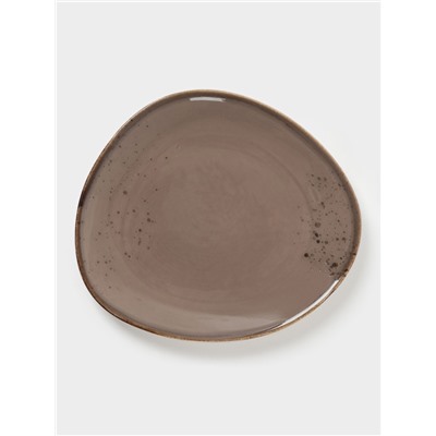 Блюдо для подачи Magistro «Церера», 18×15.6 см, фарфор, коричневое