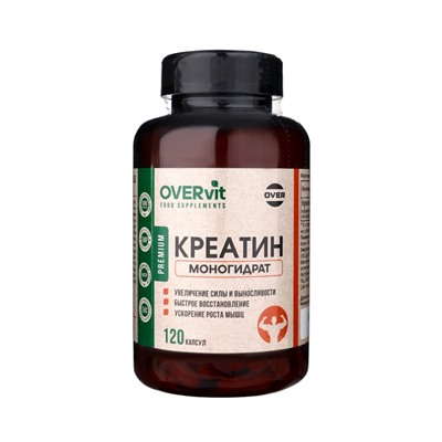 Комплексная добавка к пище Креатин OVERvit, 120 капсул