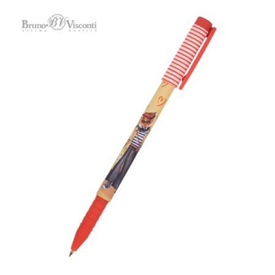 Ручка шариковая 0.5 мм "FunWrite.Лиса в кедах" синяя 20-0212/71 Bruno Visconti
