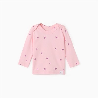 Лонгслив детский MINAKU, рост 68-74 см, розовый