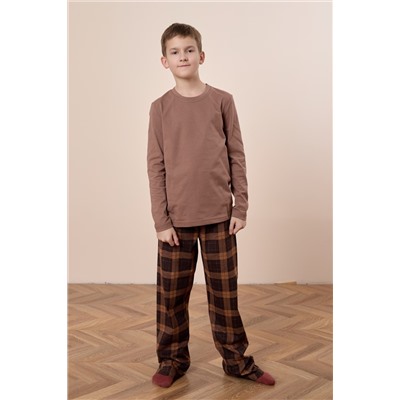 Пижама футболка с длинным рукавом и брюки М225109кк