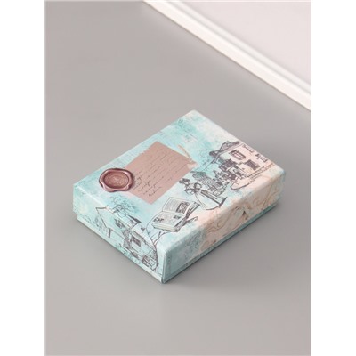 Подарочный набор для сургучной печати «Старый город», печать, ручка, сургуч, 12.5×10×3.6 см