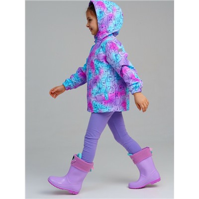 Куртка текстильная с полиуретановым покрытием для девочек (ветровка)