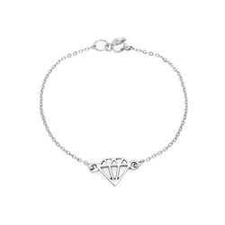 Браслет из серебра без вставки, Ю-40023р