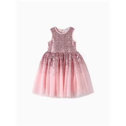 Платье нарядное для девочки KAFTAN, с пайетками, рост 98-104, розовое