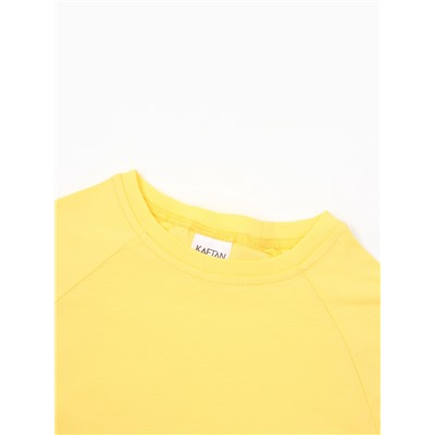 Футболка детская KAFTAN: Oversize, однотонная, жёлтая, рост 92-98 см