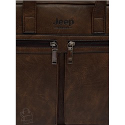 Портфель мужской 6677-3 coffee Jeep в Новосибирске