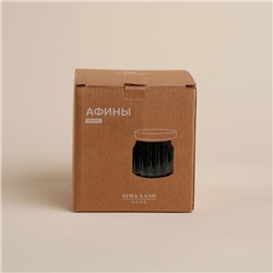 Банка для сыпучих продуктов SL Home «Афины», 1 л, 11×11.5 см, с деревянной крышкой. стекло, прозрачная